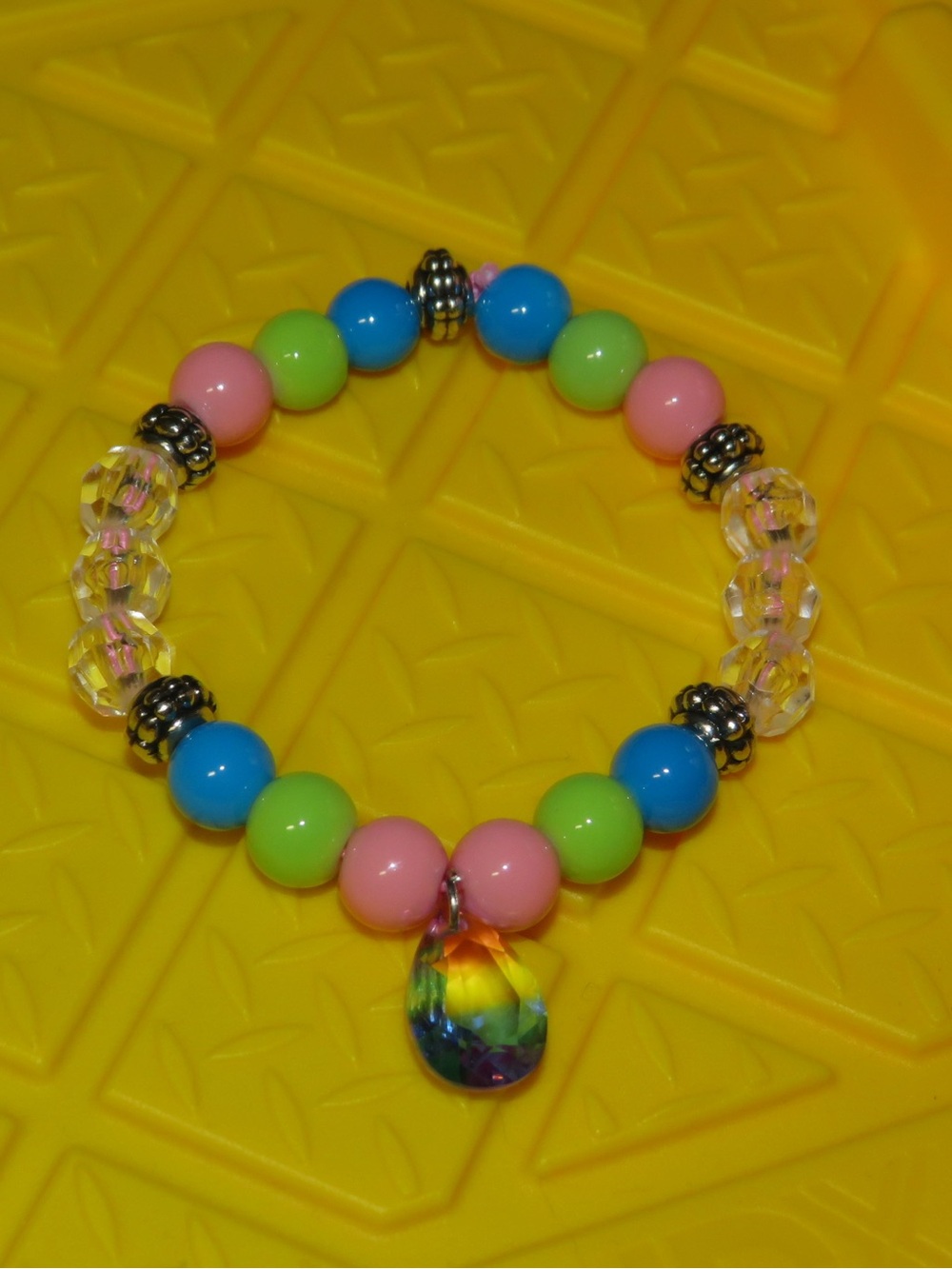 Gorgeous multicolored charm bracelet